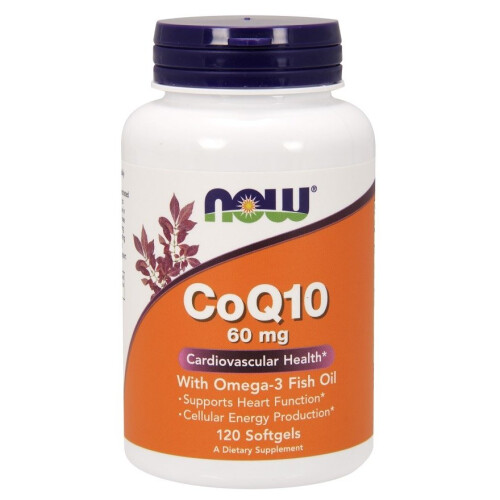 NOW Foods Τώρα Τροφές, CoQ10 με Ωμέγα-3 Λιπαρό Λιωμένο Λάδι, 120 Μυτερά