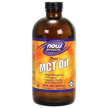 NOW Foods, Sports, MCT Olie, Ongevoopt, 16 fl oz (473 ml)