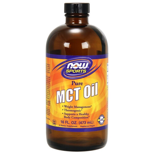 NOW Foods NOW Foods, Óleo MCT, Sem Sabor, 16 fl oz (473 ml)