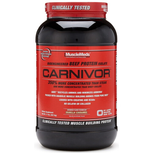 MuscleMeds, Carnivor, Bioengineered Beef Protein Isolate, Vanilla Caramel, 1.95 lbs (888 g)