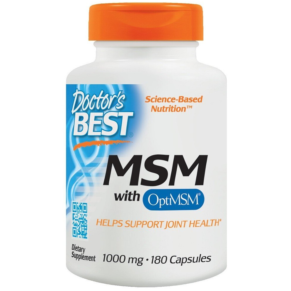 Doctor's Best Msm With Optimsm, 180 Caps(1000Mg )