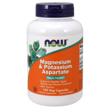 Magnesium & Kalium Aspartat 120 Kapseln Now Foods
