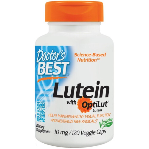Doctor's Best, Luteiini, 120 kasviskapsulia