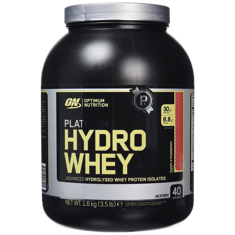 Optimum Nutrition  Platinum Hydrowhey, Super Strawberry, 1600g