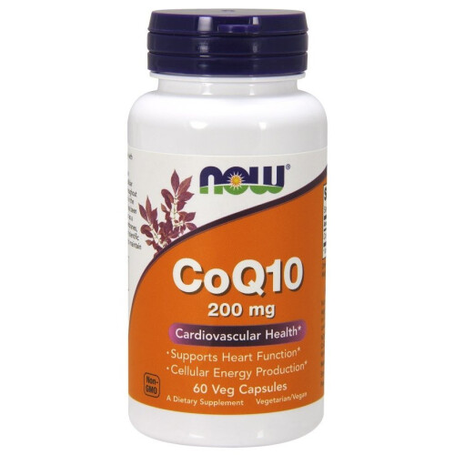 NOW Foods NOW Foods, CoQ10, 200 mg, 60 Βάφλες