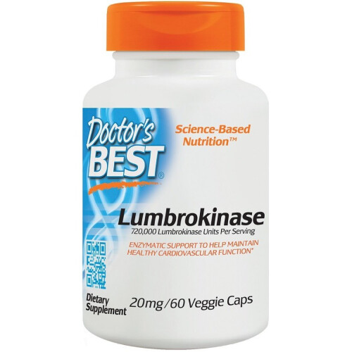 Doctor's Best  Lumbrokinase, 20mg  - 60vcaps