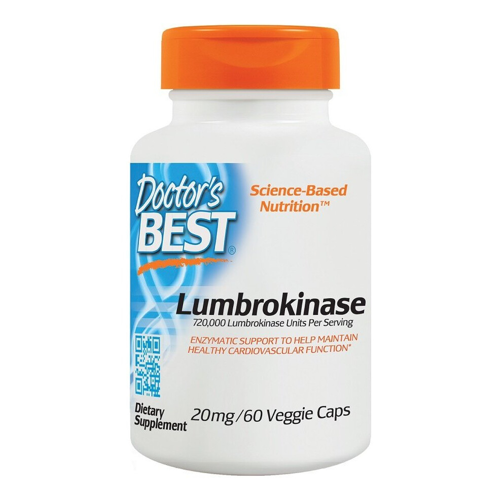 Doctor's Best Lumbrokinase, 20Mg - 60Vcaps