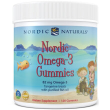 Nordic Naturals, Omega-3 Gummin, Ålder 3+, Tangerin, 120 Gummin