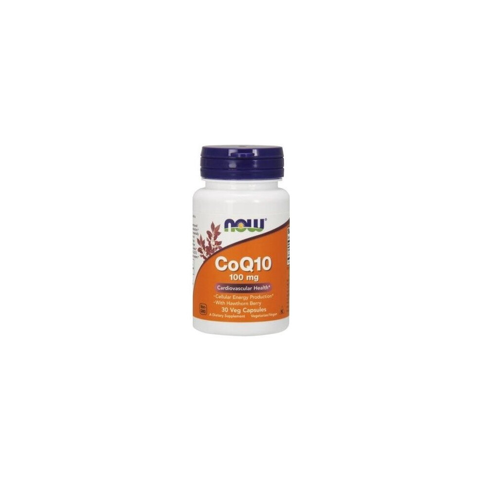 Now Foods Coq10 With Hawthorn Berry, 100Mg, 30 Vcaps