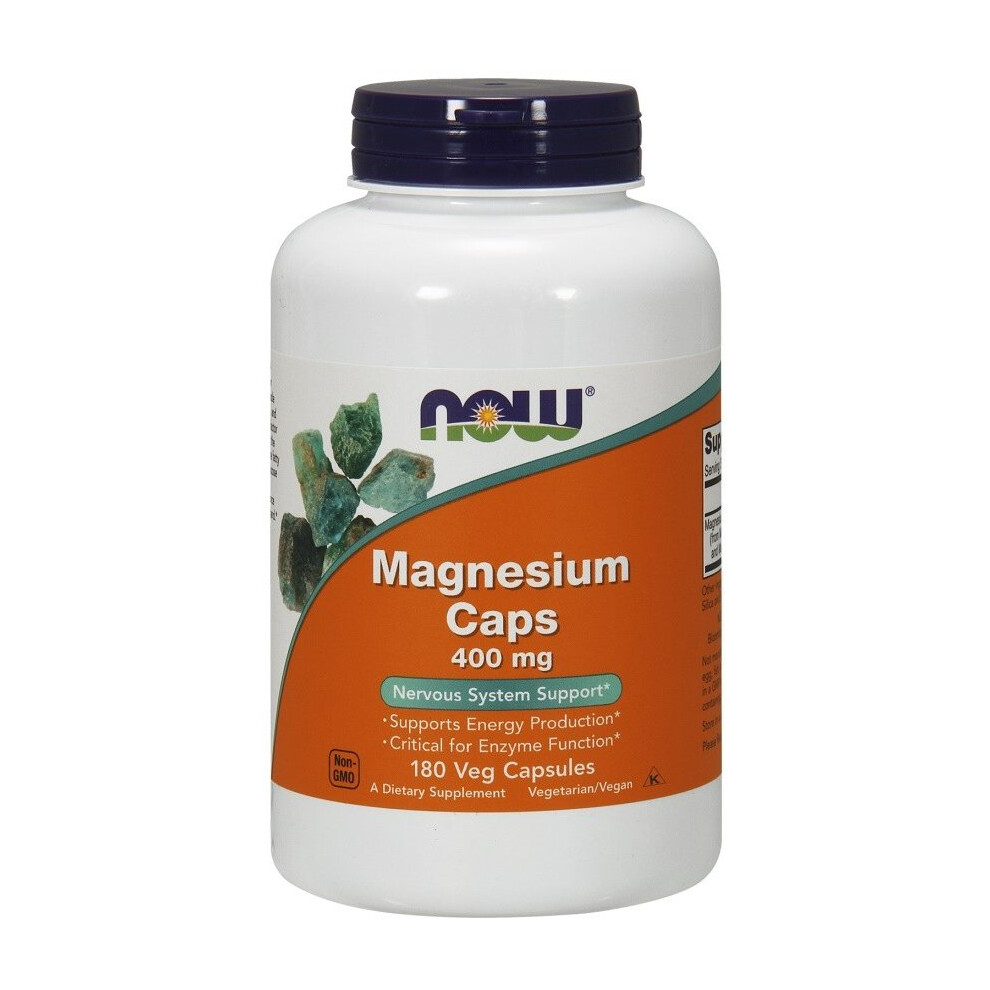 NOW Foods  Magnesium, 400mg  - 180 vcaps
