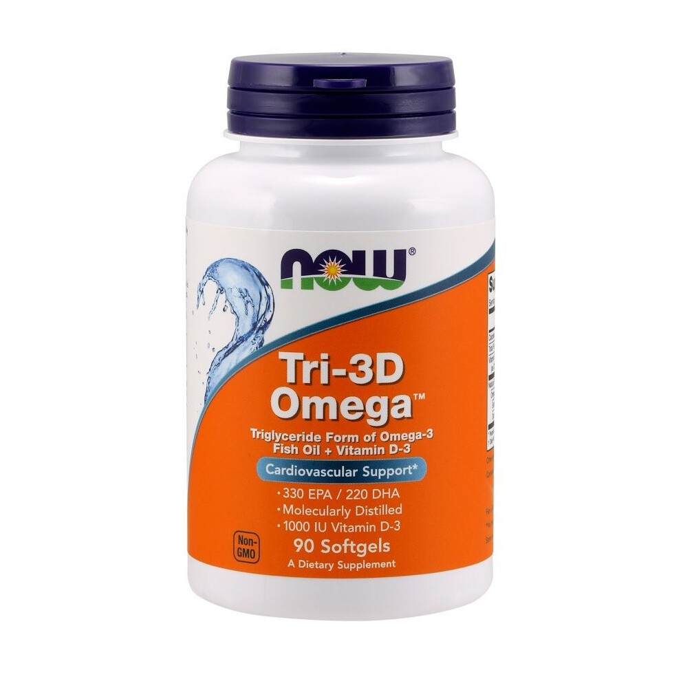 NOW Foods  Tri-3D Omega - 90 softgels