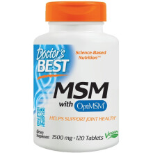 Doctor's Best MSM met OptiMSM, 120 tabletten (1500mg)