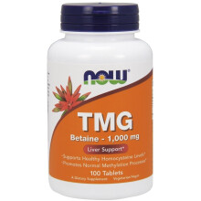NOW Foods, TMG, 1 000 mg, 100 Tabletti