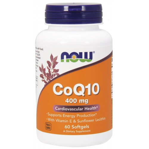 NOW Foods NOW Foods, CoQ10 Με Βιταμίνη E & Ήλιος Λεκιθίνη, 60 Μυτερά