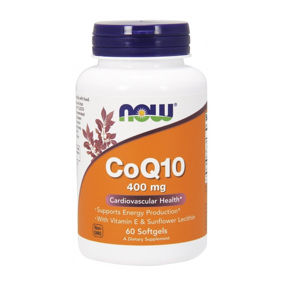 Now Foods Coq10 With Lecithin & Vitamin E, 400Mg - 60 Softgels