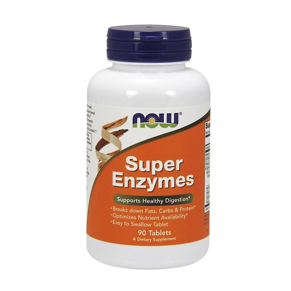 Now Foods Super Enzymes, 90 Tabs — Comprehensive Digestive Enzyme Formula For Digestive Support