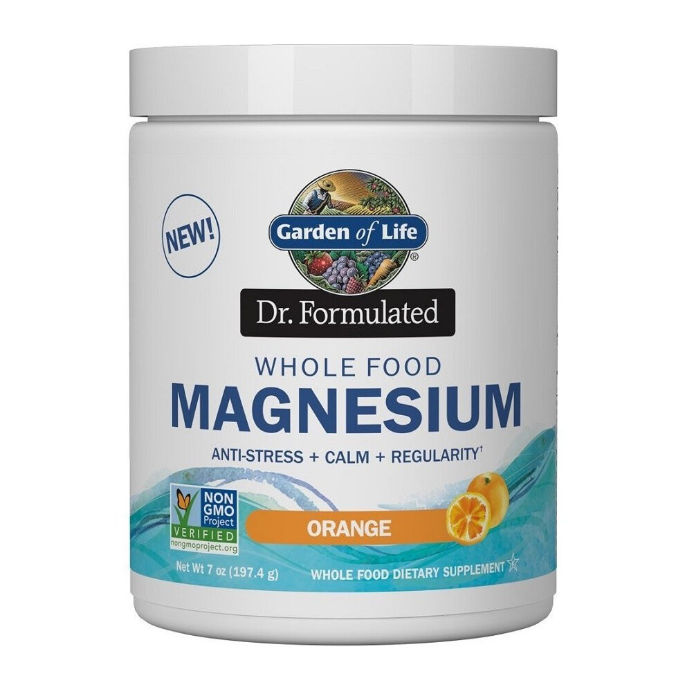 Garden of Life Dr. Formulated Whole Food Magnesium, Orange, 197g