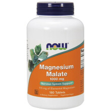 NOW Foods, Magnézium-malát, 1 000 mg, 180 tabletta