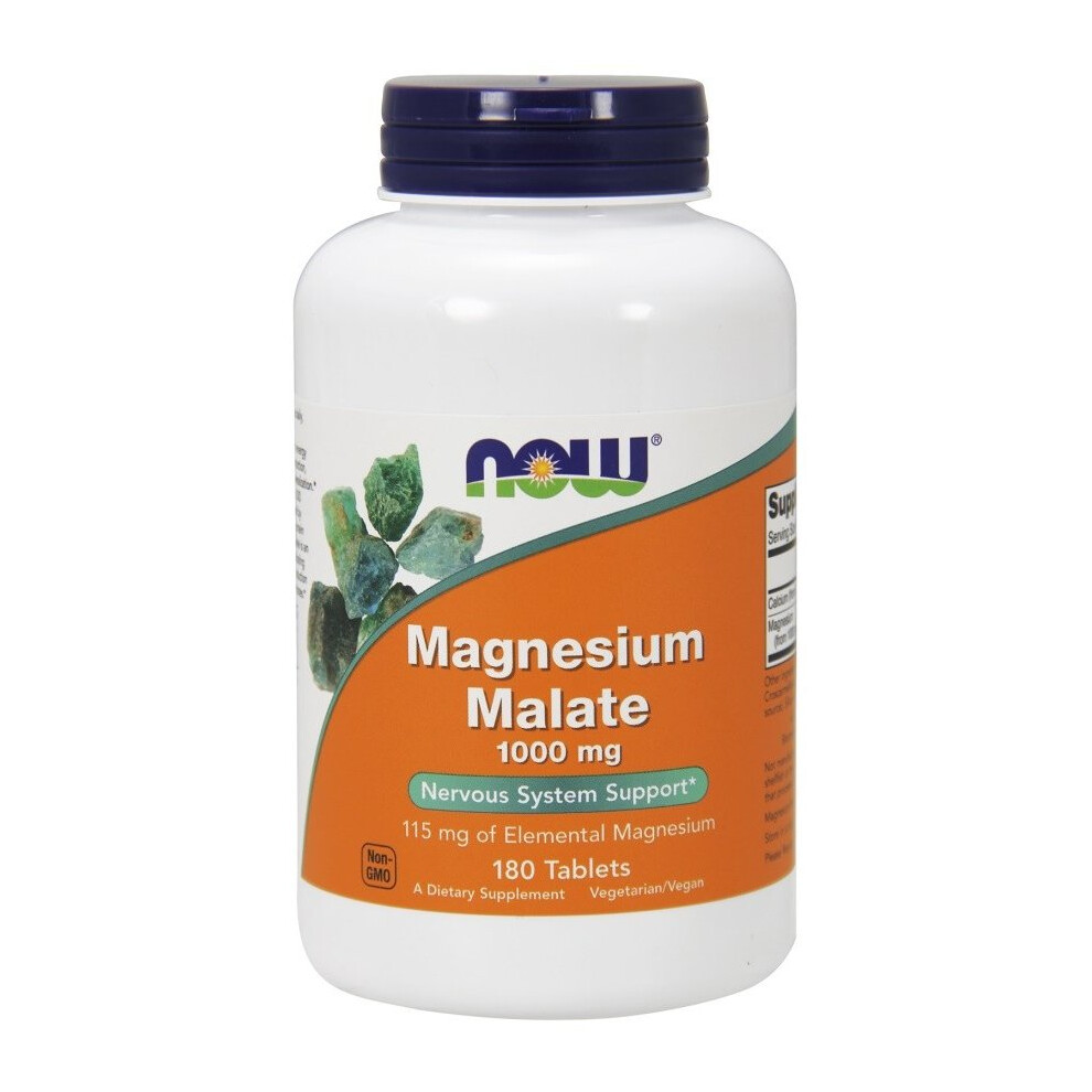 Now Foods Magnesium Malate, 1000Mg - 180 Tabs
