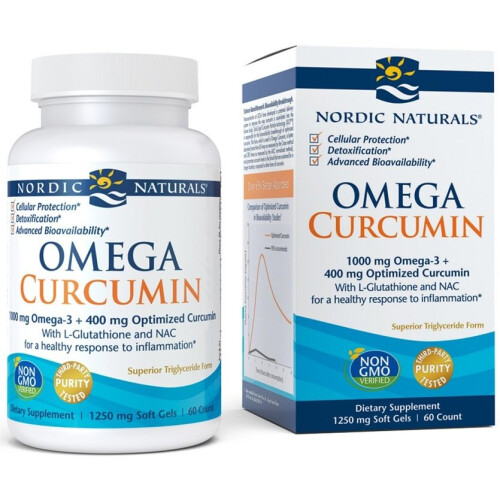 Nordic Naturals Nordic Naturals, Μέγιστη Ωμέγα + Κούρκουμα, 60 Μυτερά