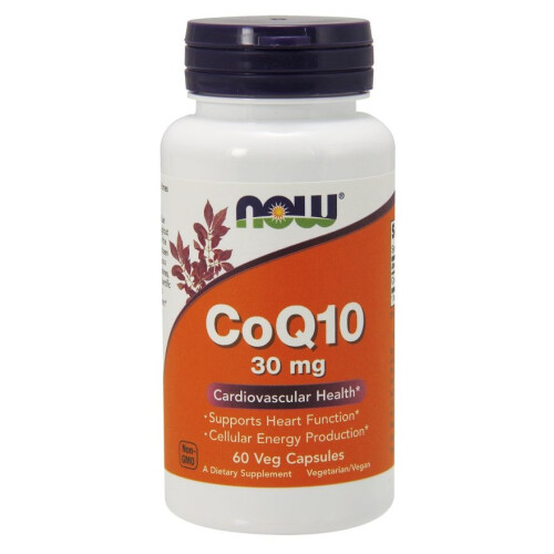 NOW Foods JETZT Lebensmittel CoQ10, 30mg, 60 vcaps