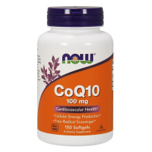 NOW Foods CoQ10 with Vitamin E 100 mg, 150 Softgels - Antioxidant CoQ10 Supplement