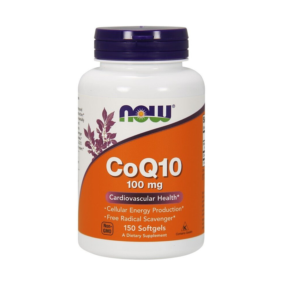 Now Foods Coq10 With Vitamin E 100 Mg, 150 Softgels - Antioxidant Coq10 Supplement