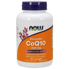 NOW Foods, Scheutbare CoQ10, 200 mg, 90 Zoetjes