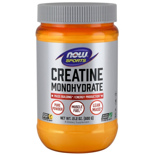 NOW Foods NOW Foods, Αθλητισμός, Κρεατινίνη Μονοϋδράτη, 21.2 oz (600 g)