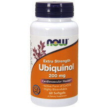 NOW Foods, Ubiquinol, 200 mg, 60 Softgelů