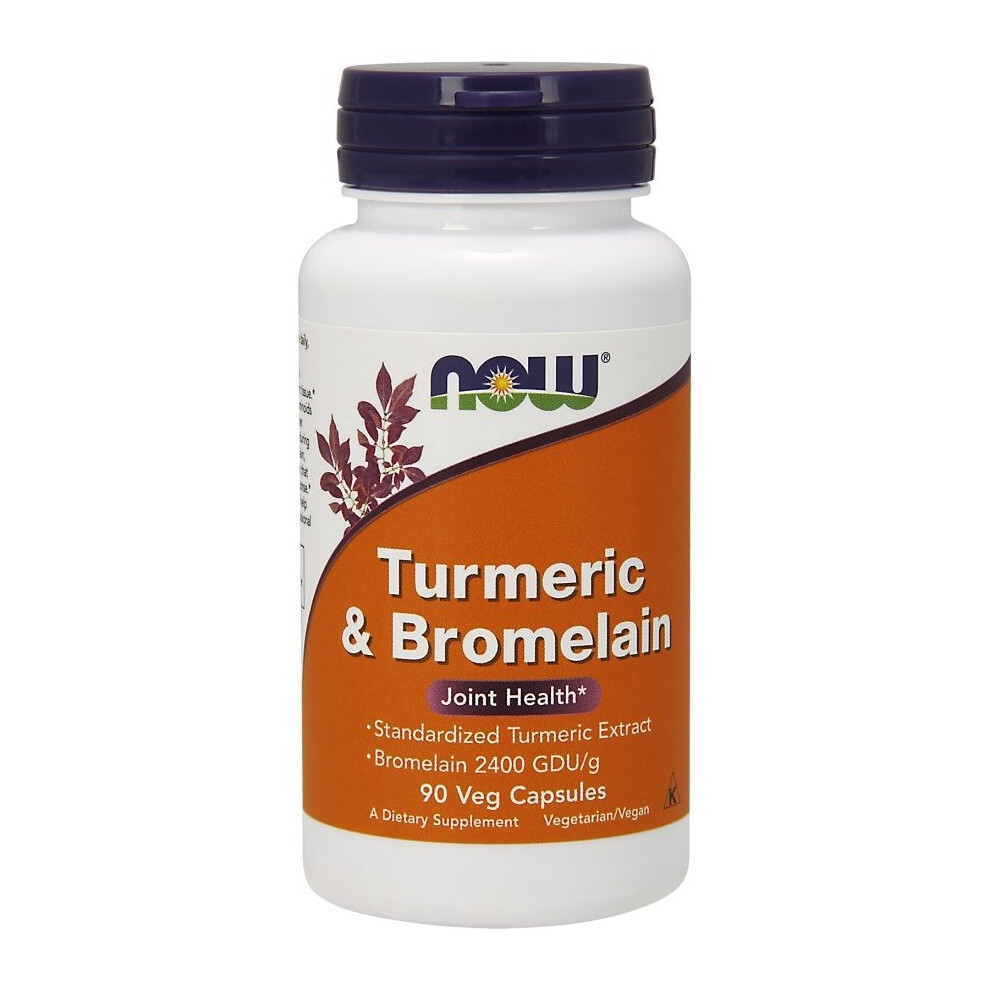 NOW Foods  Turmeric & Bromelain - 90 vcaps