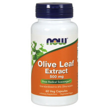 NOW Foods, Olivenblattextrakt, 500 mg, 60 vegetarische Kapseln