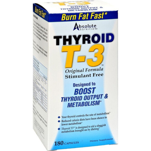 Absolute Nutrition  Thyroid T3 - 180 caps