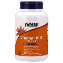 NOW Foods Vitamin K-2, 100mcg , 250 vcaps
