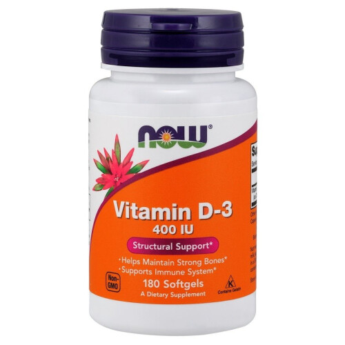 NOW Foods NOW Foods D-3-vitamiini, 400 IU - 180 pehmytkapseliä