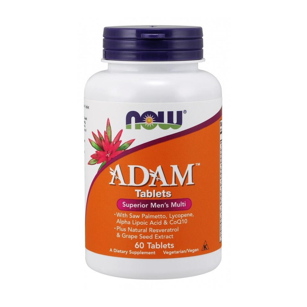 NOW Foods  ADAM Multi-Vitamin for Men, 60 tablets
