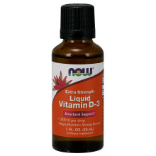 NOW Foods, Folyékony Vitamin D-3, Extra Erősség, 1 000 IU, 1 fl oz (30 ml)