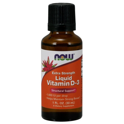 NOW Foods NOW Foods, Λυκούβιτامین D-3, Extra Strength, 1.000 IU, 1 fl oz (30 ml)
