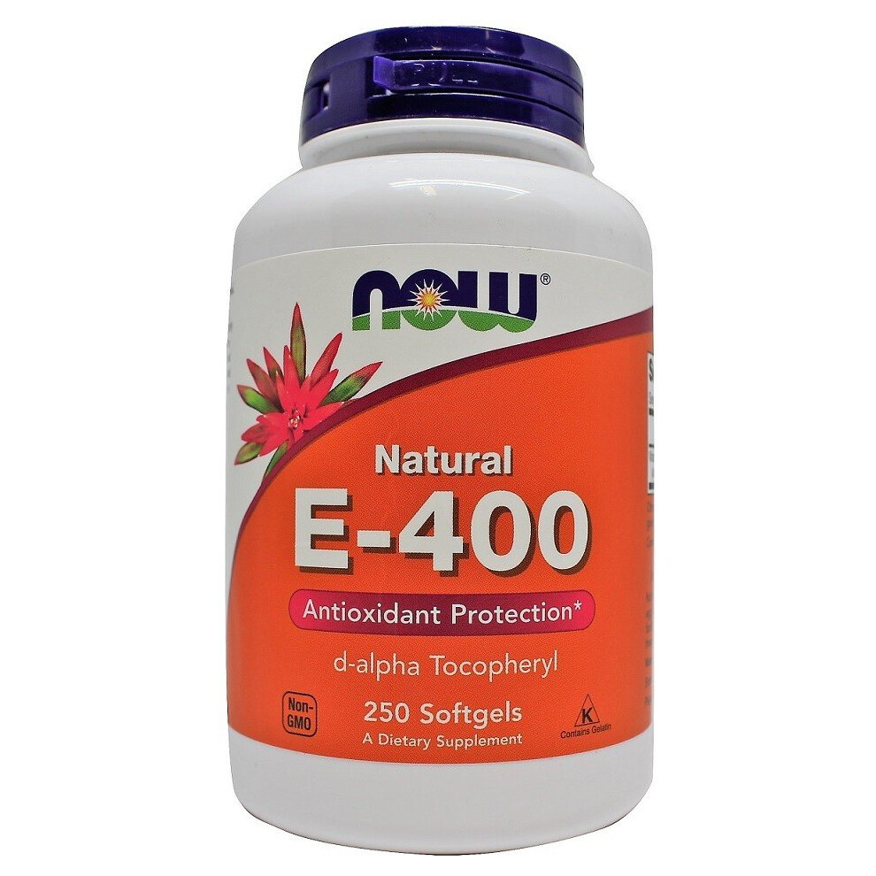 Now Foods Vitamin E-400, Natural, 250 Softgels