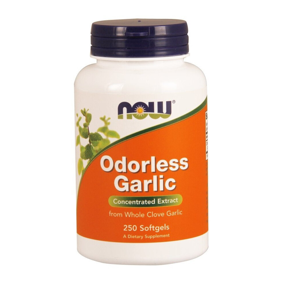 Now Foods Odorless Garlic, 250 Softgels
