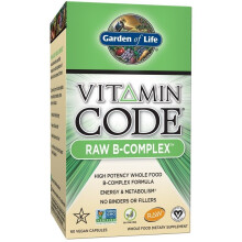 Garden of Life, Kod Vitaminy, RAW B-Complex, 60 wegetariańskich kapsułek