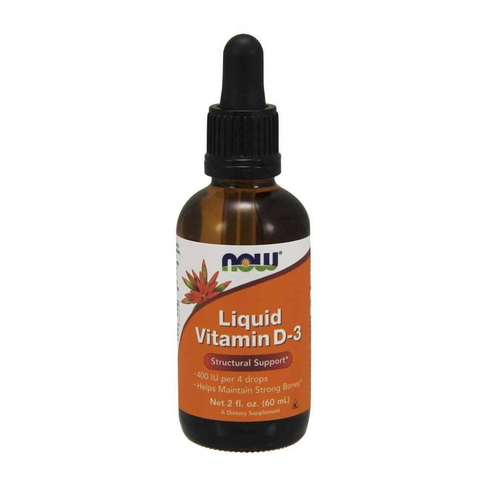 Now Foods Vitamin D-3 Liquid, 400 Iu - 60 Ml.