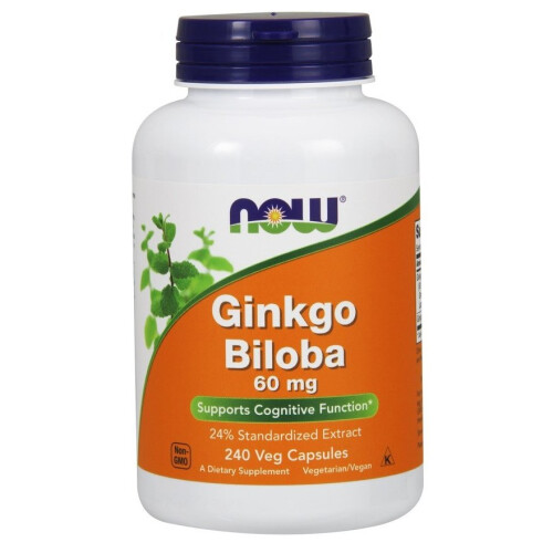 NOW Foods NOW Foods, Γινκόβιλοβα, 60 mg, 240 Βηγ Κψούλες