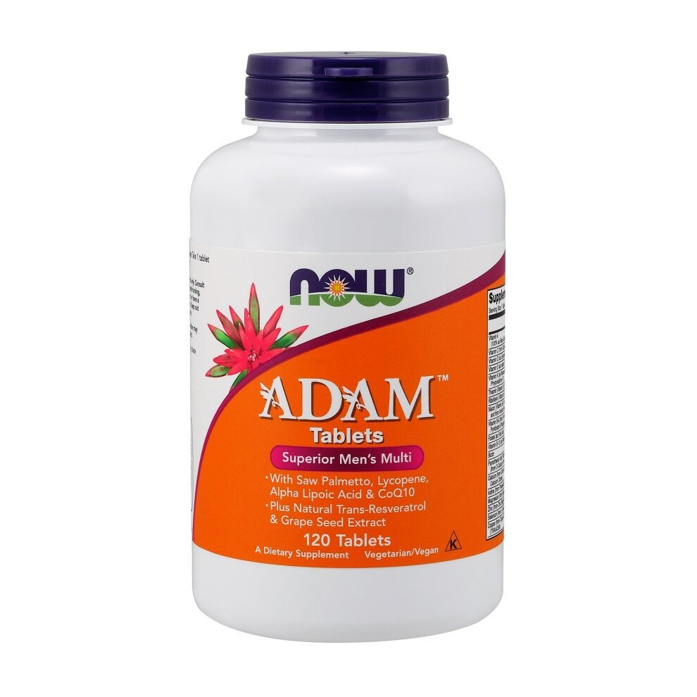NOW Foods  ADAM Multi-Vitamin for Men, 120 tablets