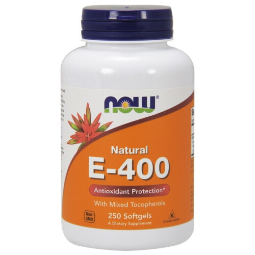 NOW Foods NOW Foods  Vitamin E-400 - Natural (Mixed Tocopherols), 250 softgels