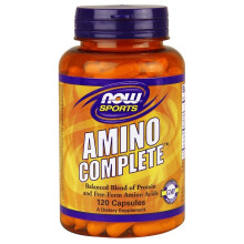 NOW Foods, Sports, Amino Complete, Amino Acids, 120 Veg Capsules