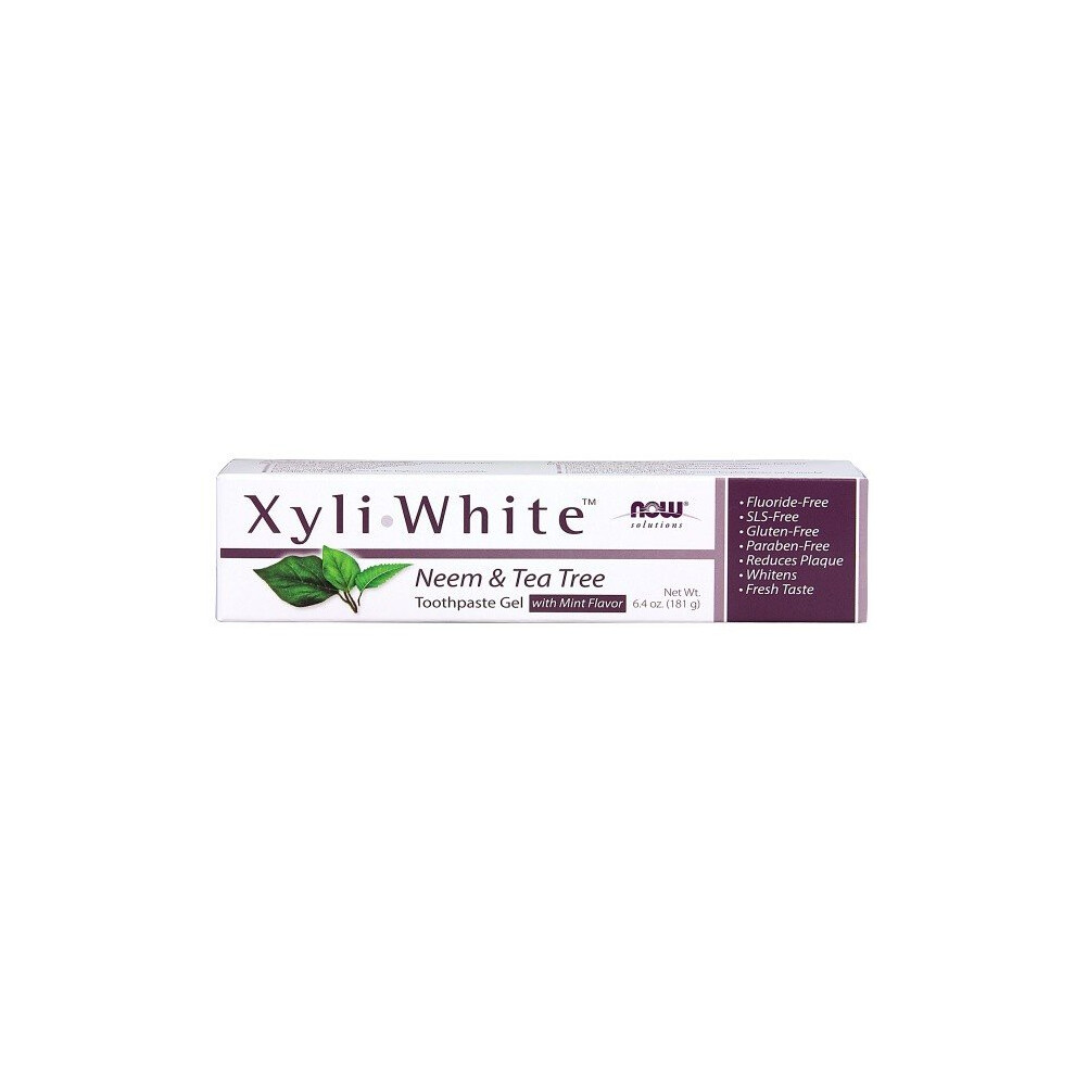 Now Foods Xyliwhite Neem & Tea Tree Toothpaste Gel - 181G