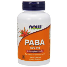 NOW Foods, PABA, 500 mg, 100 Kapsułek