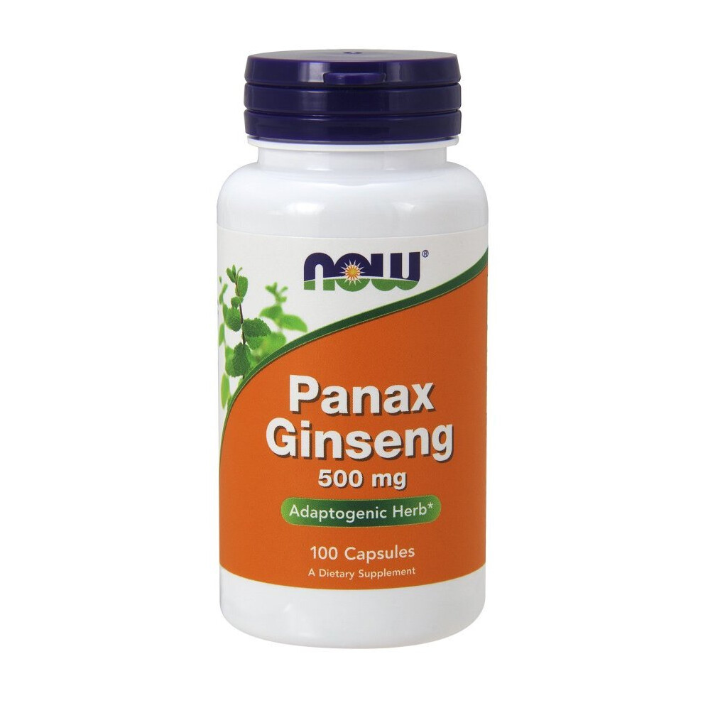 Now Foods Panax Ginseng, 500Mg, 100 Caps