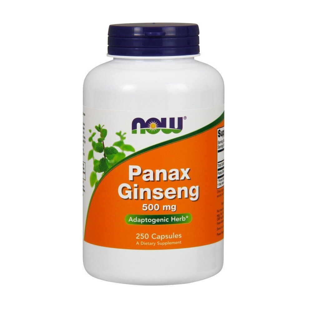 Now Foods Panax Ginseng, 500Mg, 250 Caps